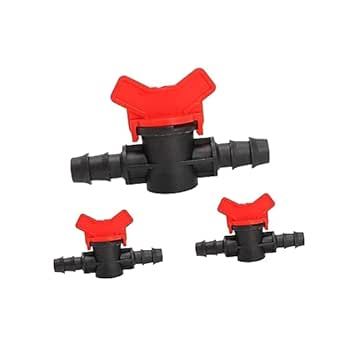 Yardwe 5pcs Hose Fittings Lawn Garden Watering Equipment Garden Hose Parts Connectors Watering Fittings Gardening Ball Garden Watering Valve Switch Ball Valve Barbed Accessories Equipment