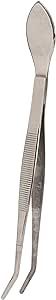 Bonsai Tweezers Curved Tip Stainless Steel with Spatula, Professional and Durable, Easy to Use and Maintain for Garden