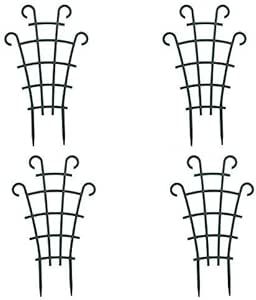 UWIOFF Trellis for Potted Plants, Mini Garden Trellis for Climbing Plants Stackable Plant Trellis Indoor Plastic Potted Plant Support DIY Climbing Trellis Flower Pots Supports, 4 Pack