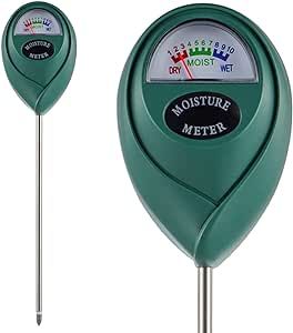 EPLZON Soil Moisture Meter, Plant Water Monitor for Potted,Gardening, Farm, Lawn, Indoor and Outdoor Plants No Battery Needed(Pack of 1 pcs Green)