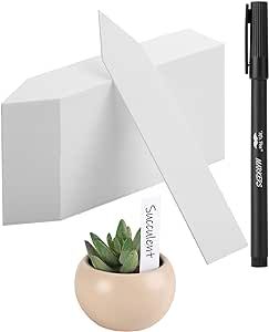 Mr. Pen- Plastic Plant Labels, 100 Pcs, 4“, White, Plant Markers and Labels for Outdoor Garden Waterproof, Plant Name Tags, Planting Sticks for Seeds