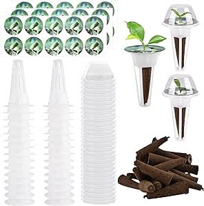 120 Pcs Seed Pods Kit, Hydroponics Garden Accessories for Hydroponic Growing System, Grow Anything Kit with 30 Grow Sponges, 30 Grow Baskets, 30 Grow Domes, 30 Pod Labels