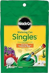 Miracle-Gro Watering Can Singles All Purpose Water Soluble Plant Food, Includes 24 Pre-Measured Packets