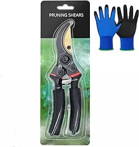 Professional Titanium Pruning Shears,Premium Bypass Pruning Shears for Gardening, ratchet pruning shears,Garden Scissors,Ergonomic Gardening Tool,Perfectly Cutting Through Anything in Your Yard.