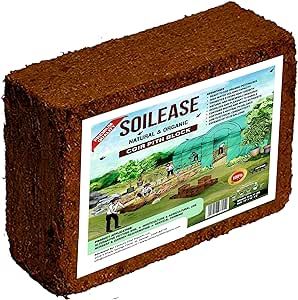 Compressed Coco Coir Potting Soil Mix for Home Garden, Seed Starter, Low EC & Neutral PH, Expands up to 20 Gallons, Natural & Organic, Promotes Strong Root Growth(10 LB Block)
