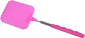 VENBER Fly Swatter Retractable Anti Mosquito Tool Fly Catcher Retractable Fly Catcher Garden Supplies (Color : Purple)