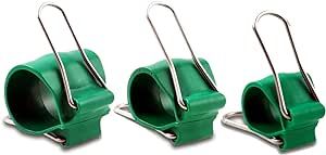 Gadgetklip Garden Clips: Re-Usable, Simple to Use Plant Accessory for Indoor/Outdoor Use with Plants, Garden Tools, Hoops, Trellis and Plant Cage Clips - 12 Green Clips - 4 Small, 4 Medium, 4 Large