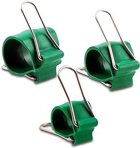 Gadgetklip Garden Clips: Re-Usable, Simple to Use Plant Accessory for Indoor and Outdoor Use with Plants, Garden Tools, Hoops, Trellis and Plant Cage - 24 Green Clips - 8 Small, 8 Medium, 8 Large