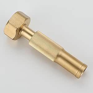 Bropury 19mm use NH3/4" Connector Hose Nozzle,Brass Water Hose Nozzles for Garden Hoses , Adjustable Function,Fits Standard Hoses,Garden Sprayer,Spray Nozzle, Power Washer Nozzle,for Lawn & Gar(NH3/4)