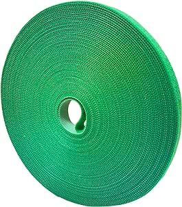 plantactic Garden Tie Green Tape, Plant Supports, Gentle On Plants (65.6ft ? 0.6 inch, 1 roll, Green)